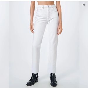 RE/DONE High Rise Stove Pipe straight-leg jeans